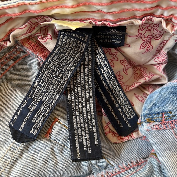 TRF Zara light washed straight cropped jeans. - Picture 11 of 14